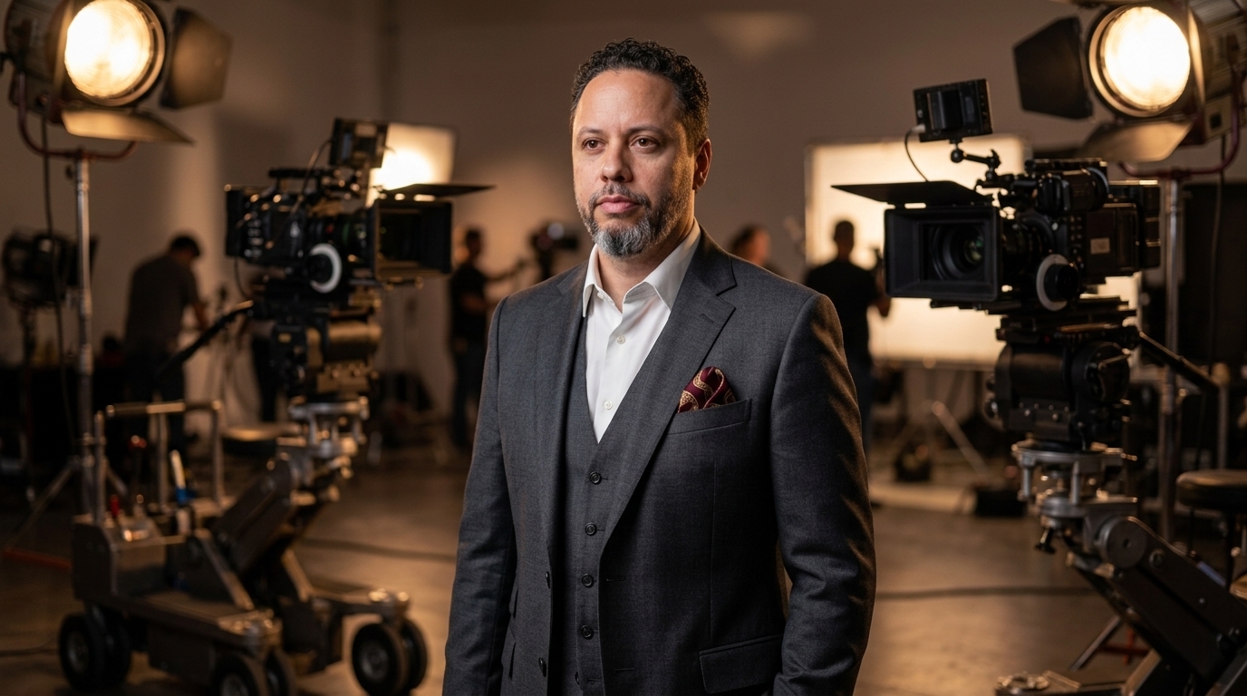 Tristan Desechenes in an executive film production environment